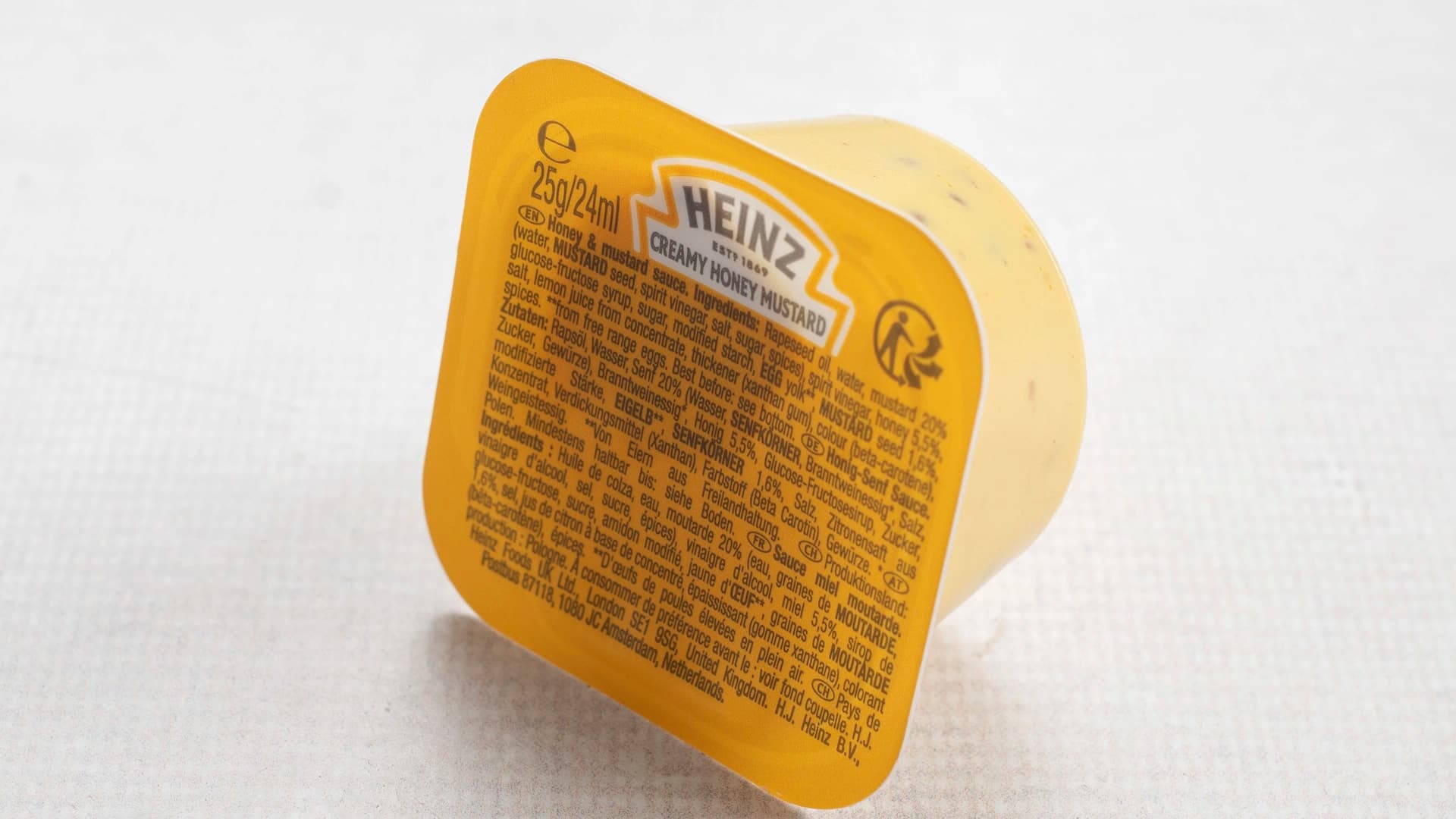 صلصة خردل بالعسل الكريمية هاينز 25g